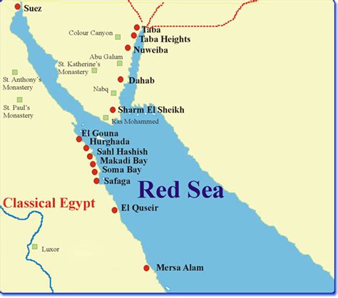 red sea riviera egypt map